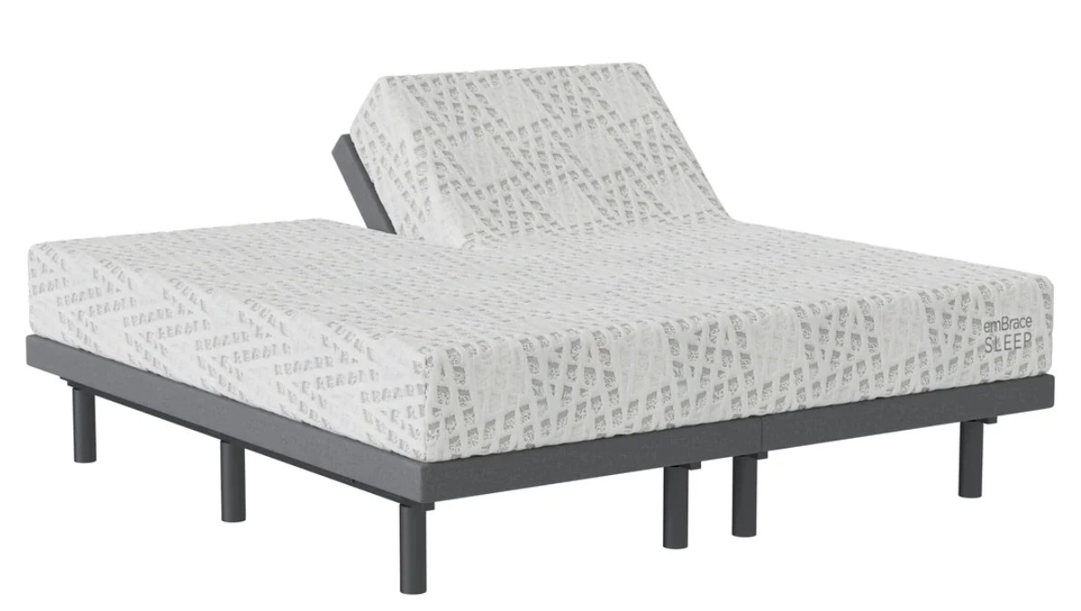 emBrace Sleep Split Head King on Adjustable Base